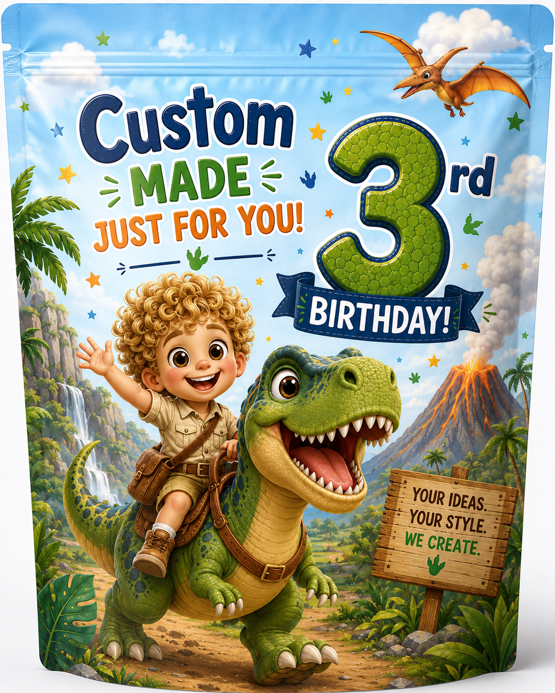 Custom Birthday Popcorn Bag