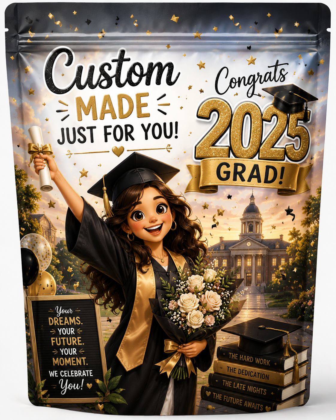 Custom Graduation Popcorn Bag