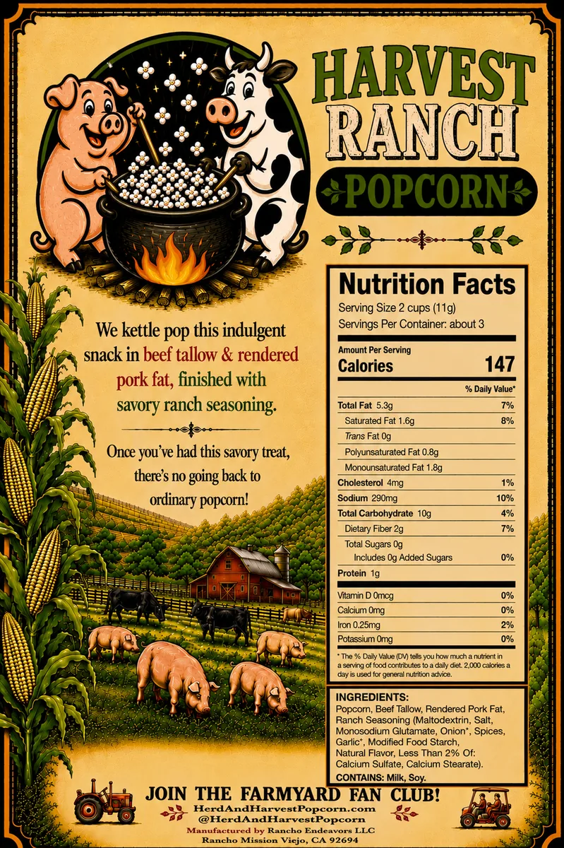 Harvest Ranch Beef Tallow — Back