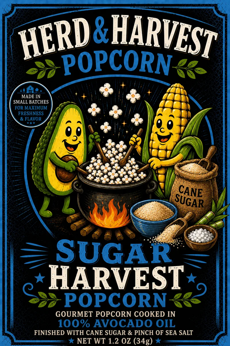 Sugar Harvest Avocado Popcorn