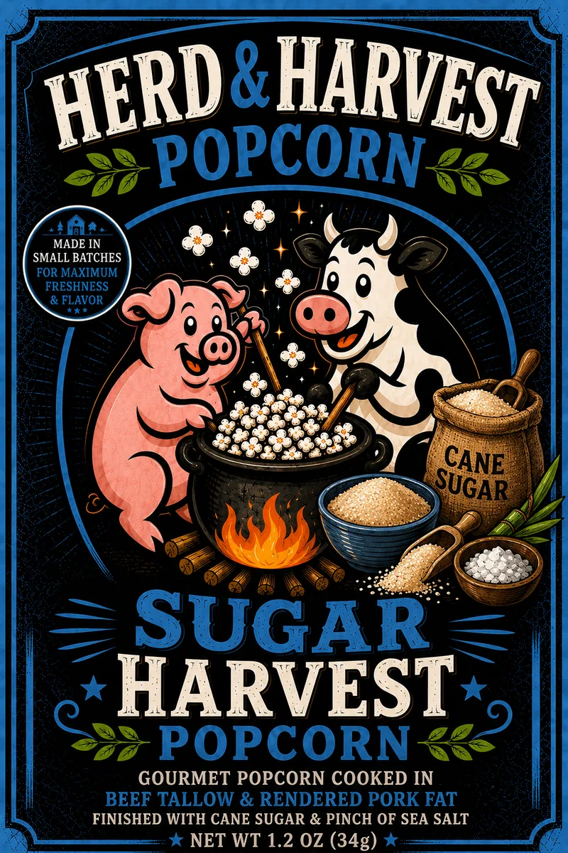 Sugar Harvest Beef Tallow Popcorn